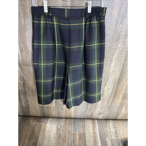 Vintage 90’s Nygard Collection Plaid Shorts/ Skirt Look Wool Size 10 Tartan Tree - Picture 2 of 9